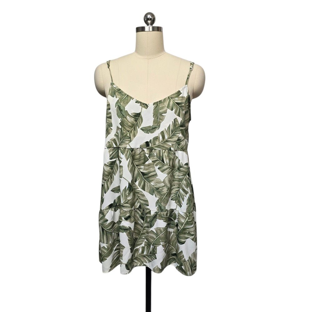 Show Me Your‎ Mumu Banana Leaf Print Cami Dress Size Medium Mini Vacation Summer